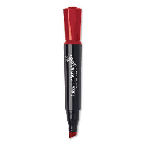 Intensity Chisel Tip Permanent Marker, Broad, Assorted Colors, Dozen