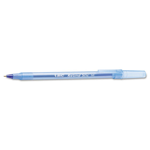 Round Stic Xtra Life Stick Ballpoint Pen Value Pack, 1 Mm, Blue Ink, Translucent Blue Barrel, 60-box