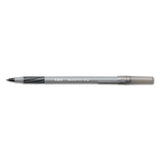 Round Stic Grip Xtra Comfort Stick Ballpoint Pen, 1.2mm, Black Ink, Gray Barrel, Dozen