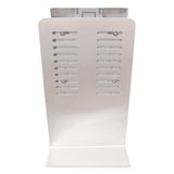 Hand Sanitizer Stand With Hands Free Dispenser, 1,000 Ml, 12 X 16 X 51, Silver-white-black