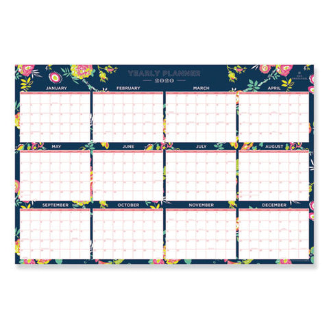 Day Designer Laminated Wall Calendar, 36 X 24, 2021
