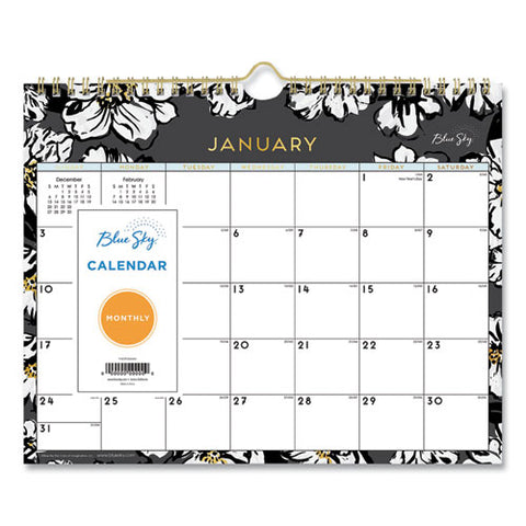 Baccara Dark Wall Calendar, 11 X 8.75, 2022