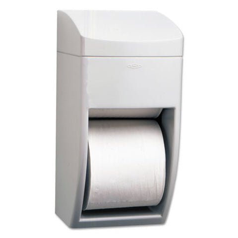 Matrix Series Two-roll Tissue Dispenser, 6 1-4w X 6 7-8d X 13 1-2h, Gray