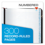 Columnar Accounting Book, Record Rule, Black Cover, 300 Pages, 8 1-8 X 10 3-8
