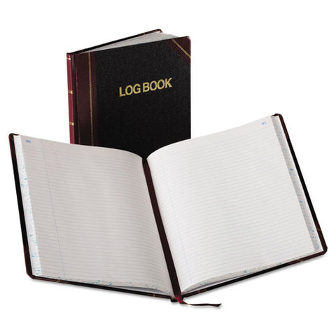 Log Book, Record Rule, Black-red Cover, 150 Pages, 10 3-8 X 8 1-8