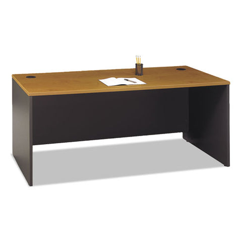 Series C Collection Desk Shell, 71.13" X 29.38" X 29.88", Natural Cherry-graphite Gray