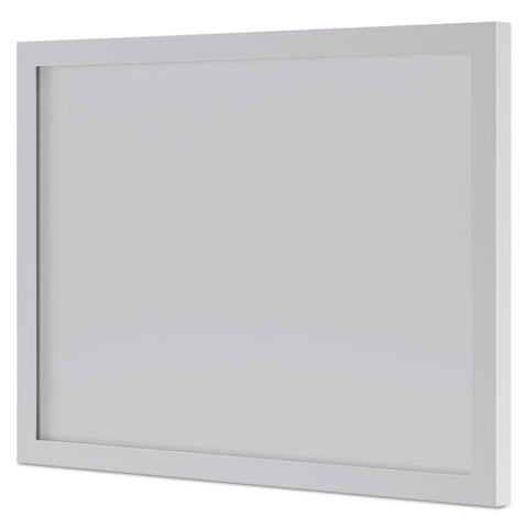 Bl Series Frosted Glass Modesty Panel, 39.5w X 0.13d X 27.25h, Silver-frosted