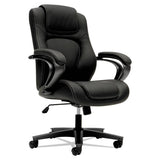 Hvl402 Series Executive High-back Chair, Supports Up To 250 Lbs., Black Seat-black Back, Iron Gray Base