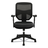 Vl531 Mesh High-back Task Chair With Adjustable Arms, Supports Up To 250 Lbs., Black Seat-black Back, Black Base