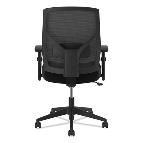 Vl581 High-back Task Chair, Supports Up To 250 Lbs., Black Seat-black Back, Black Base