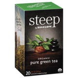 Steep Tea, Pure Green, 0.91 Oz Tea Bag, 20-box