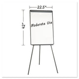 Basic Tripod Melamine Presentation Easel, 22 1-2 X 42, White-black