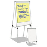 Silver Easy Clean Dry Erase Quad-pod Presentation Easel, 45" To 79", Silver