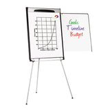 Tripod Extension Bar Magnetic Dry-erase Easel, 39" To 72" High, Black-silver