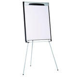 Tripod Extension Bar Magnetic Dry-erase Easel, 39" To 72" High, Black-silver