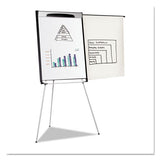 Tripod Extension Bar Magnetic Dry-erase Easel, 39" To 72" High, Black-silver