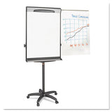Tripod Extension Bar Magnetic Dry-erase Easel, 69" To 78" High, Black-silver