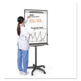 Tripod Extension Bar Magnetic Dry-erase Easel, 69" To 78" High, Black-silver