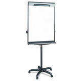 Tripod Extension Bar Magnetic Dry-erase Easel, 69" To 78" High, Black-silver