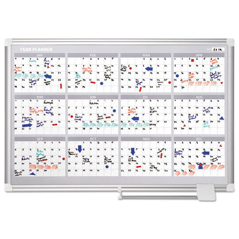 4 Month Planner, 36x24, Aluminum Frame