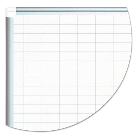 Grid Planning Board, 48 X 36, 2 X 3 Grid, White-silver