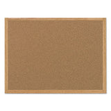 Value Cork Bulletin Board With Oak Frame, 24 X 36, Natural