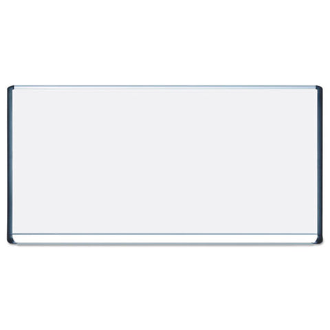 Porcelain Magnetic Dry Erase Board, 48x96, White-silver