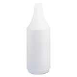 Embossed Spray Bottle, 32 Oz, Clear, 24-carton