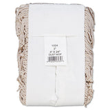 Mop Head, Dust, Cotton, 24 X 3, White