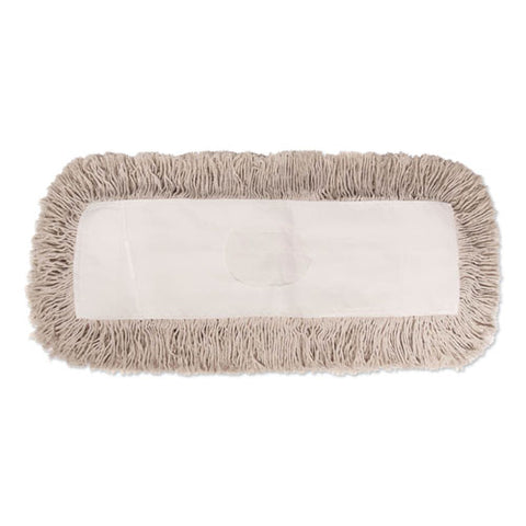 Industrial Dust Mop Head, Hygrade Cotton, 60w X 5d, White