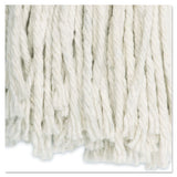 Cut-end Wet Mop Head, Cotton, No. 24, White 12-carton