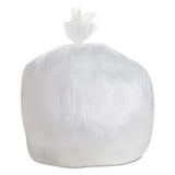 High Density Can Liners, 30 Gal, 8 Microns, 30" X 36", Natural, 25 Bags/roll, 20 Rolls/carton