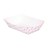 Paper Food Baskets, 0.25 Lb Capacity, Red-white, 1,000-carton