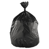 High-density Can Liners, 60 Gal, 14 Microns, 38" X 58", Black, 200-carton