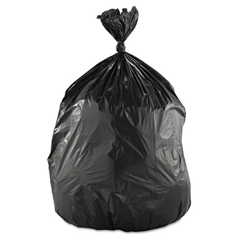 High-density Can Liners, 60 Gal, 14 Microns, 38" X 58", Black, 200-carton