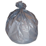 Low-density Waste Can Liners, 60 Gal, 1.1 Mil, 38" X 58", Gray, 100-carton
