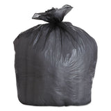 High-density Can Liners, 56 Gal, 19 Microns, 43" X 47", Black, 150-carton
