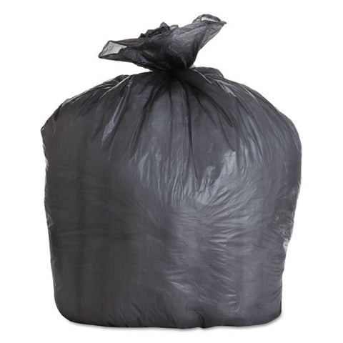 High-density Can Liners, 56 Gal, 19 Microns, 43" X 47", Black, 150-carton
