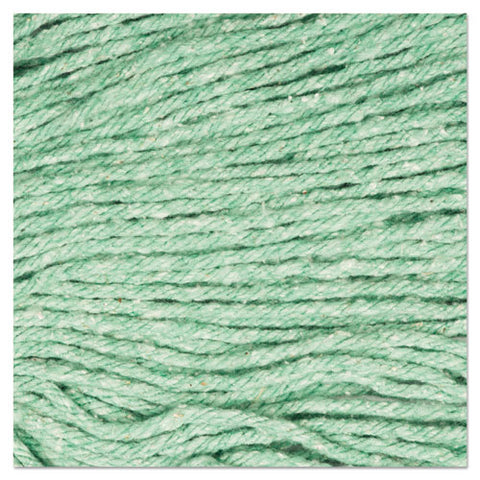 Super Loop Wet Mop Head, Cotton-synthetic Fiber, 5" Headband, Medium Size, Green