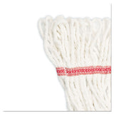 Super Loop Wet Mop Head, Cotton-synthetic Fiber, 5" Headband, Large Size, White