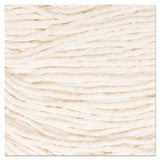 Super Loop Wet Mop Head, Cotton-synthetic Fiber, 5" Headband, Large Size, White
