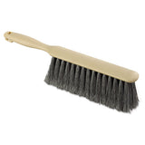 Counter Brush, Flagged Polypropylene Fill, 8" Long, Tan Handle