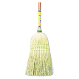 Parlor Broom, Corn Fiber Bristles, 55", Wood Handle, Natural, 12-carton