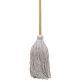 Mop Head, Cotton, Cut-end, White, #20 Handle Deck, 12-carton