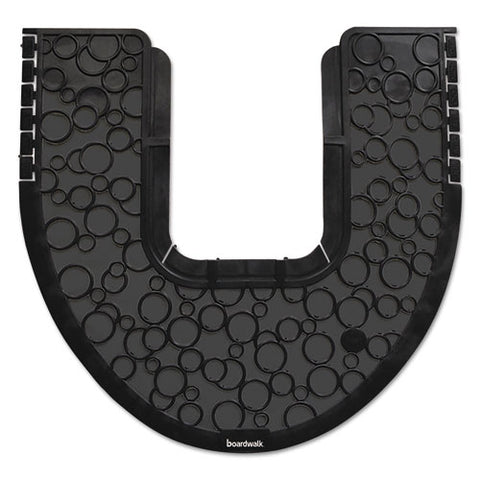 Commode Mat 2.0, Absorbant, Rubber, 22 X 22, Black, 6-carton