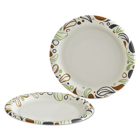 Deerfield Printed Paper Plates, 6" Dia, Coated-soak Proof, 250 Plates-pack, 4 Packs-carton