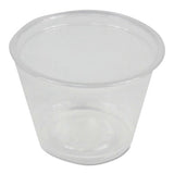 Soufflé-portion Cups, 1 Oz, Polypropylene, Clear, 20 Cups-sleeve, 125 Sleeves-carton