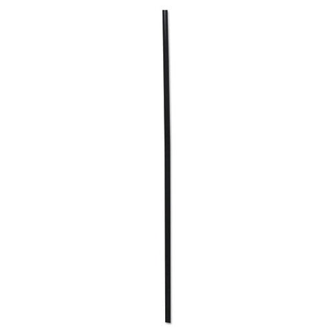 Cocktail Straws, 8", Black, 5000-carton