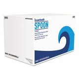 Heavyweight Polystyrene Cutlery, Teaspoon, Black, 1000-carton