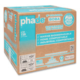 Marine Biodegradable Straws, Boba Straws, 9", Ocean Blue, 720/carton